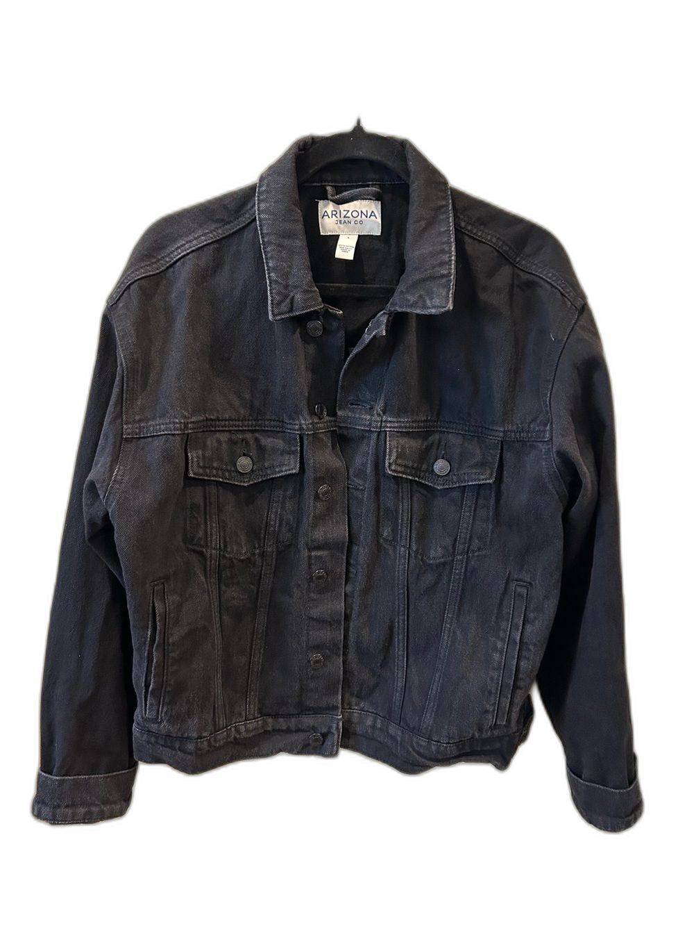 Arizona Jean Company Black Denim Jacket - Size Small